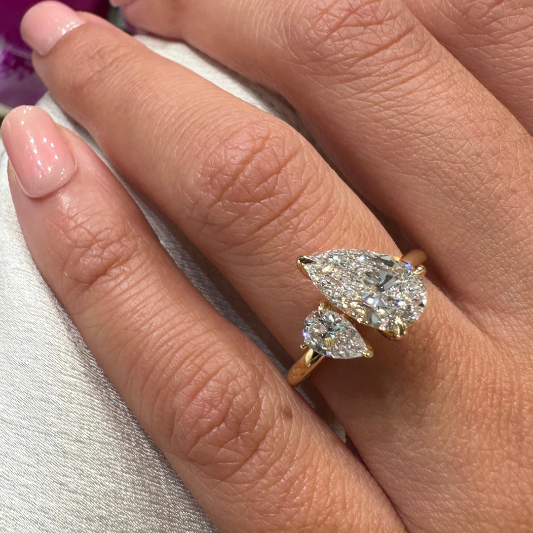 Adam and Eve Two Stone Engagement Ring - Image 2
