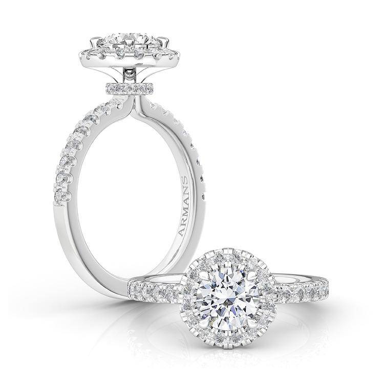 Adina Halo Engagement Ring