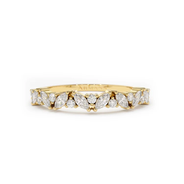 Angel Mixed Diamond Band - Image 3