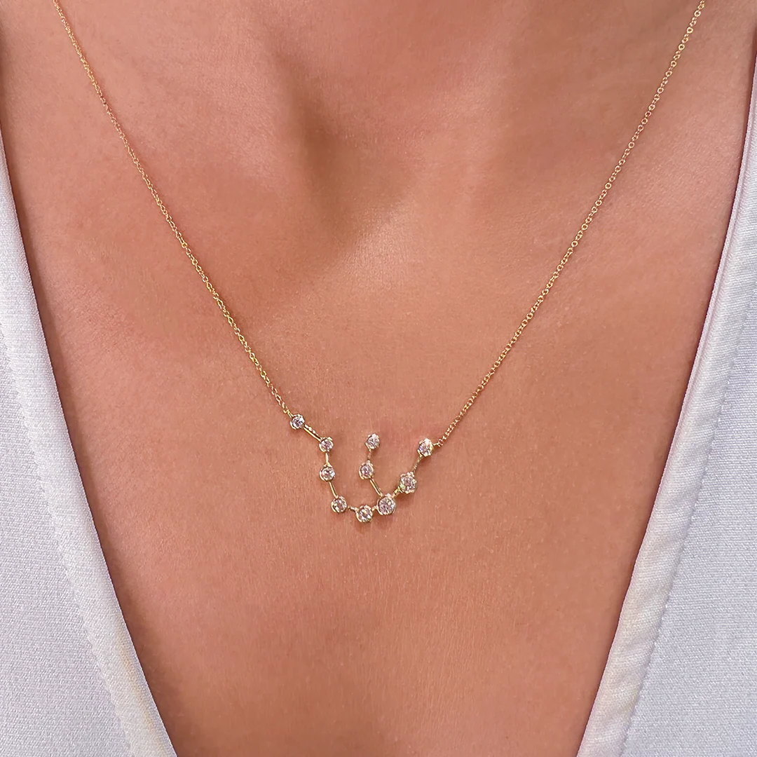 Aquarius Diamond Constellation Necklace - Image 3