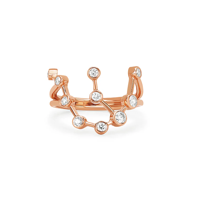 Aquarius Diamond Constellation Ring - Image 3