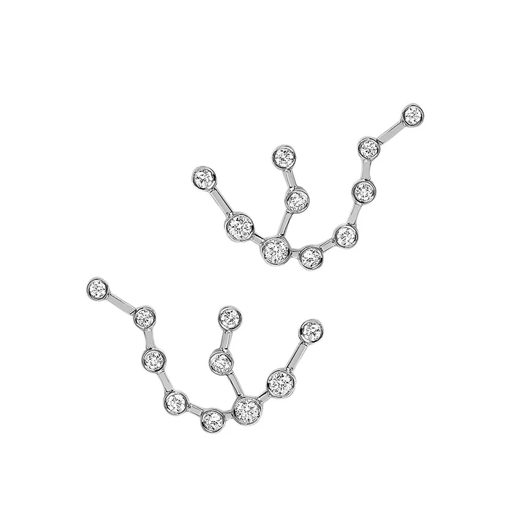 Aquarius Diamond Constellation Studs - Image 2