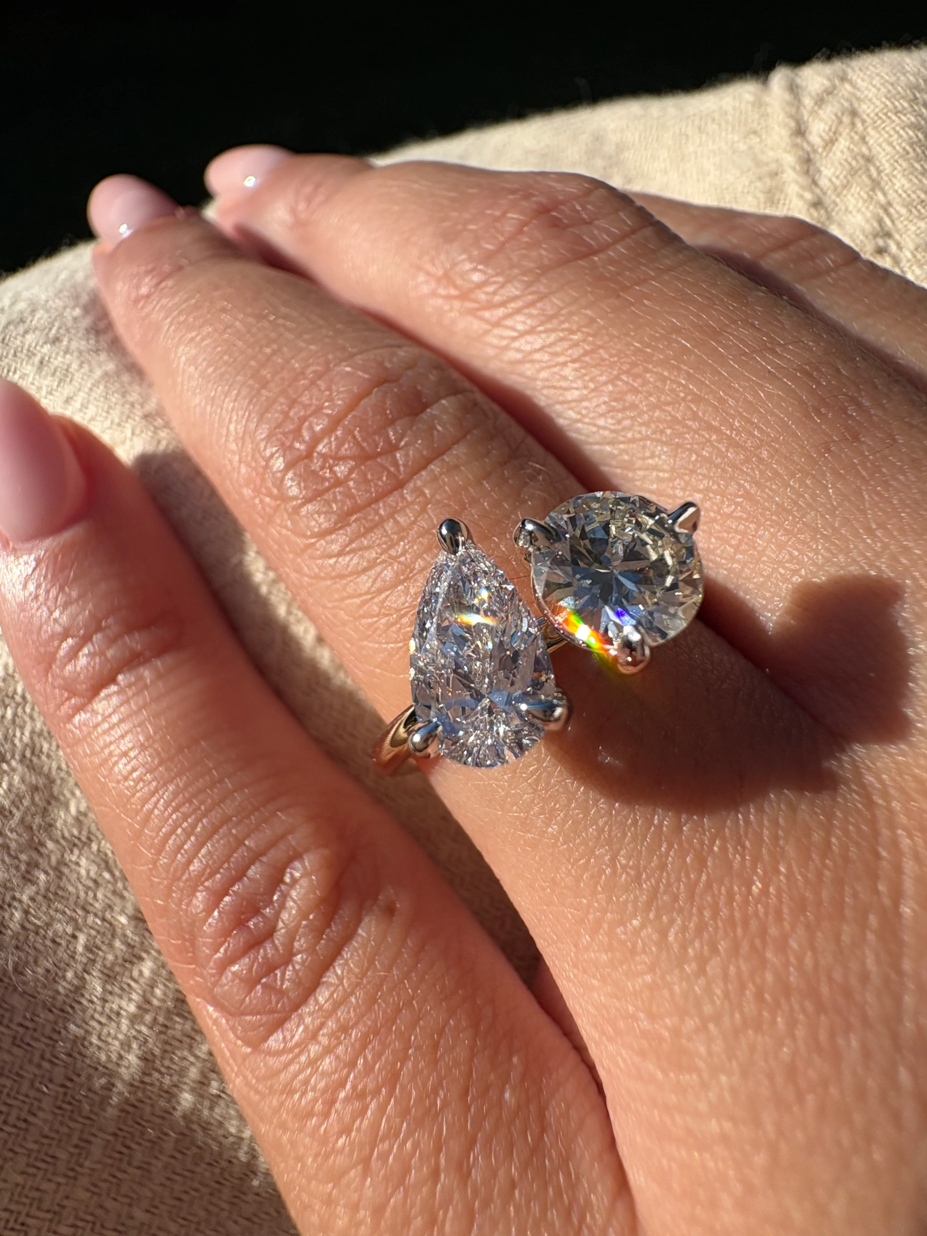 Arabella Two Stone Engagement Ring - Image 2
