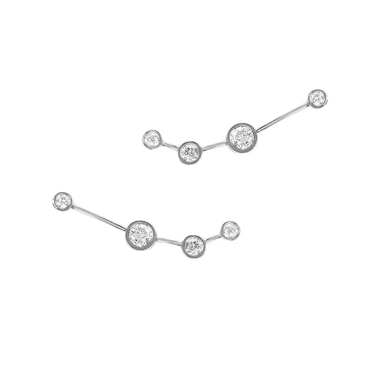 Aries Diamond Constellation Studs - Image 2
