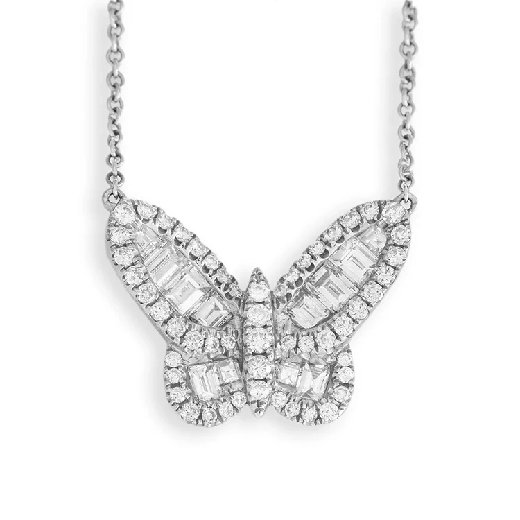 Aurora Diamond Butterfly Necklace - Image 2