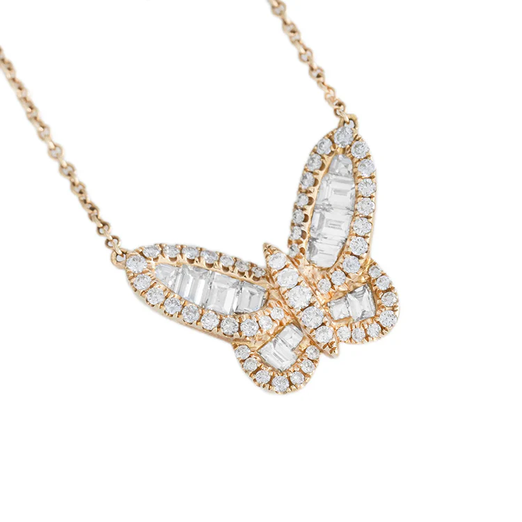Aurora Diamond Butterfly Necklace - Image 4