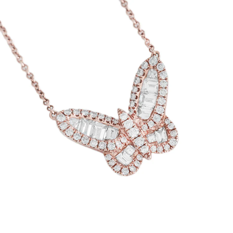 Aurora Diamond Butterfly Necklace - Image 6