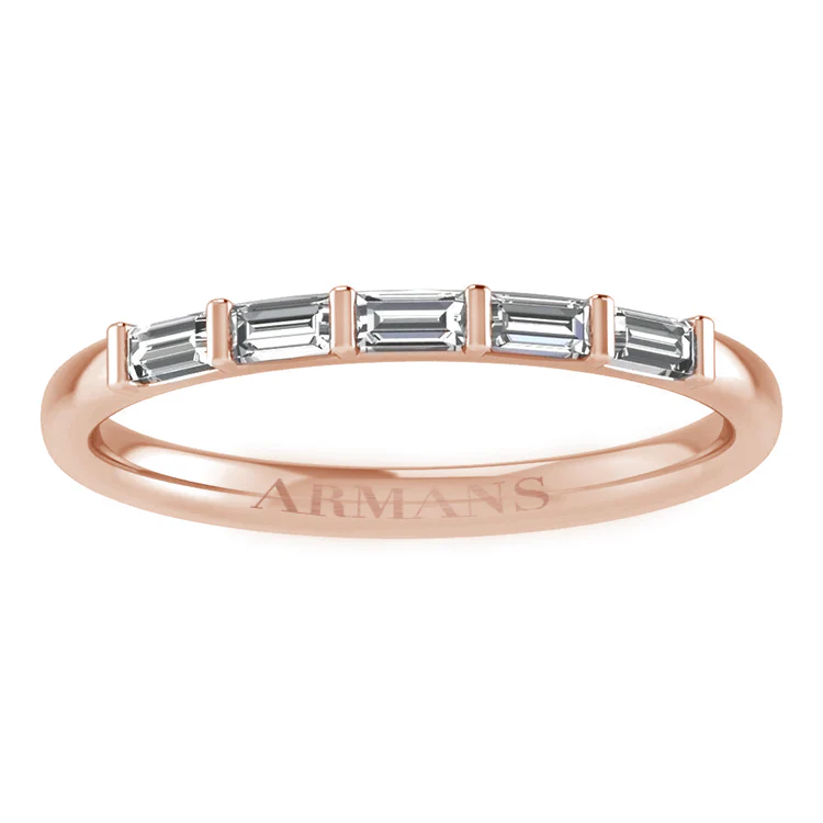 Baguette Half Diamond Band - Image 3
