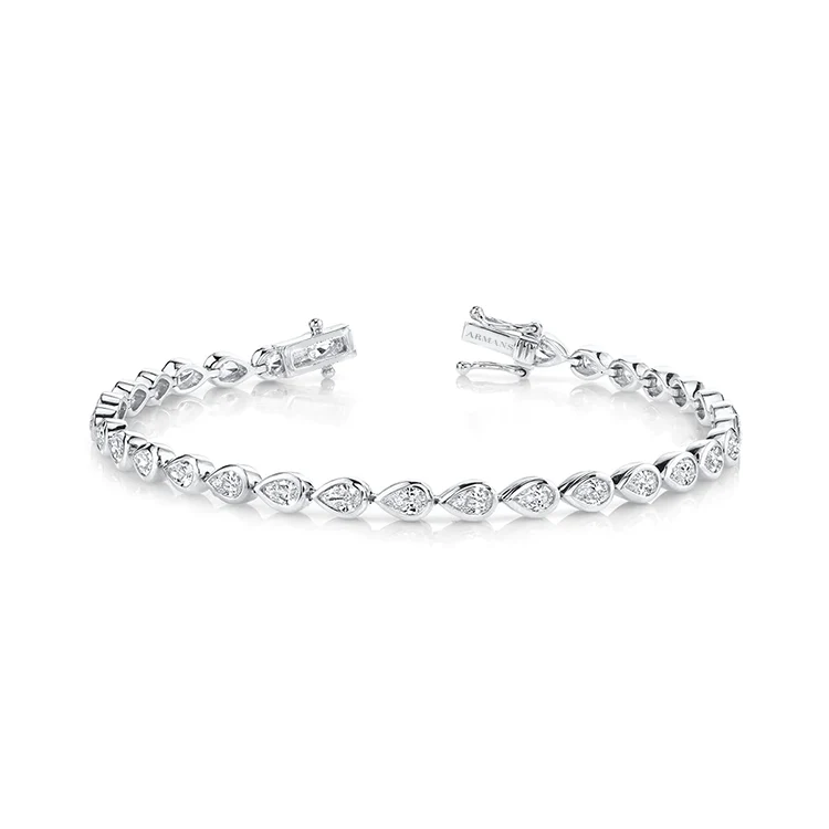 Bezel Set Pear Bracelet