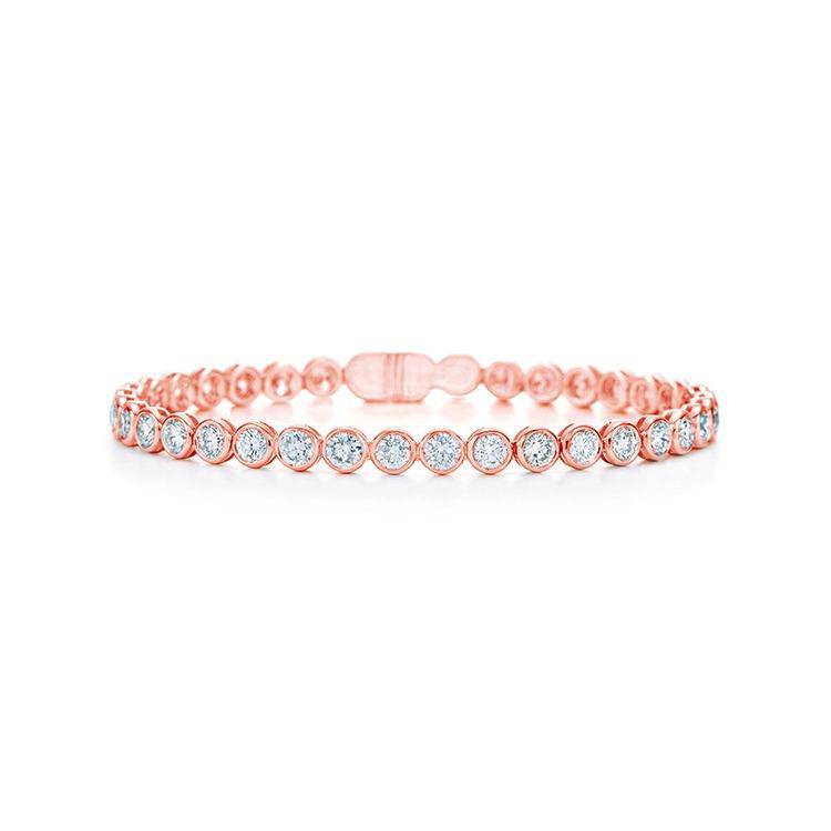 Bezel Set Round Diamond Tennis Bracelet - Image 3