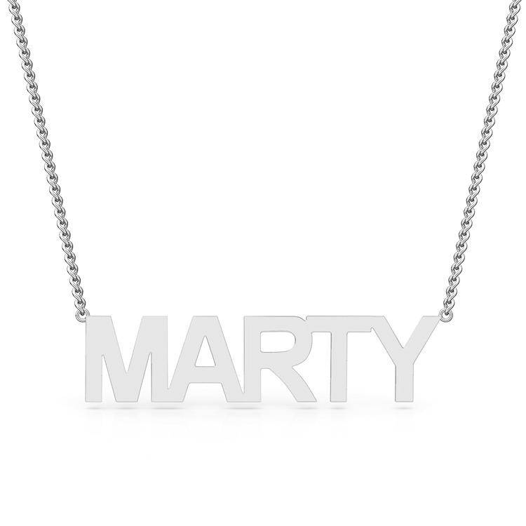 Block Letter Name Necklace - Image 3