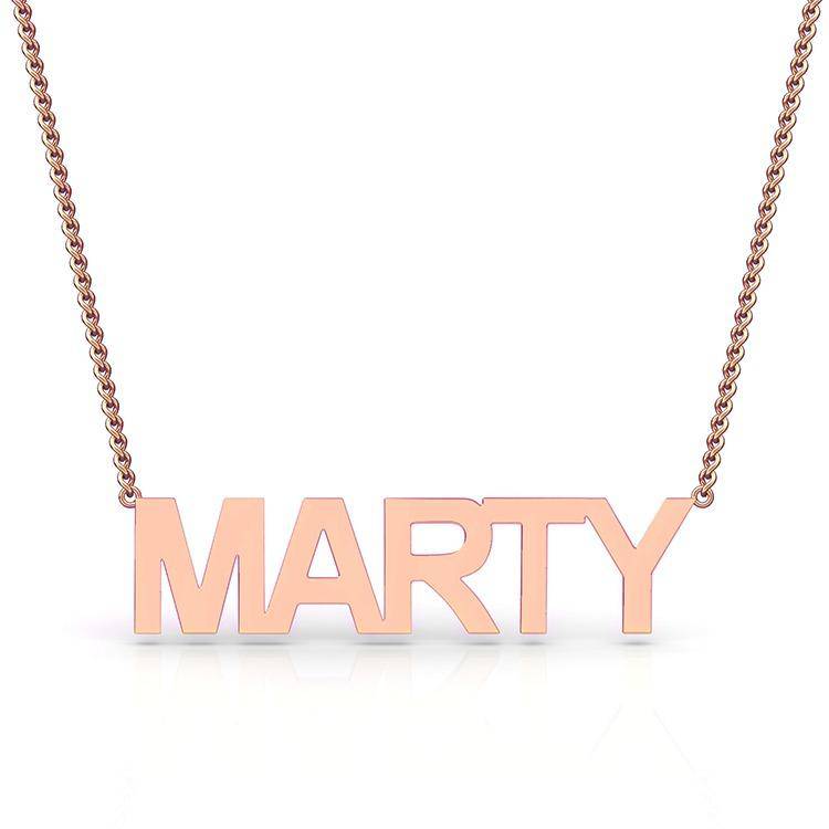 Block Letter Name Necklace - Image 4