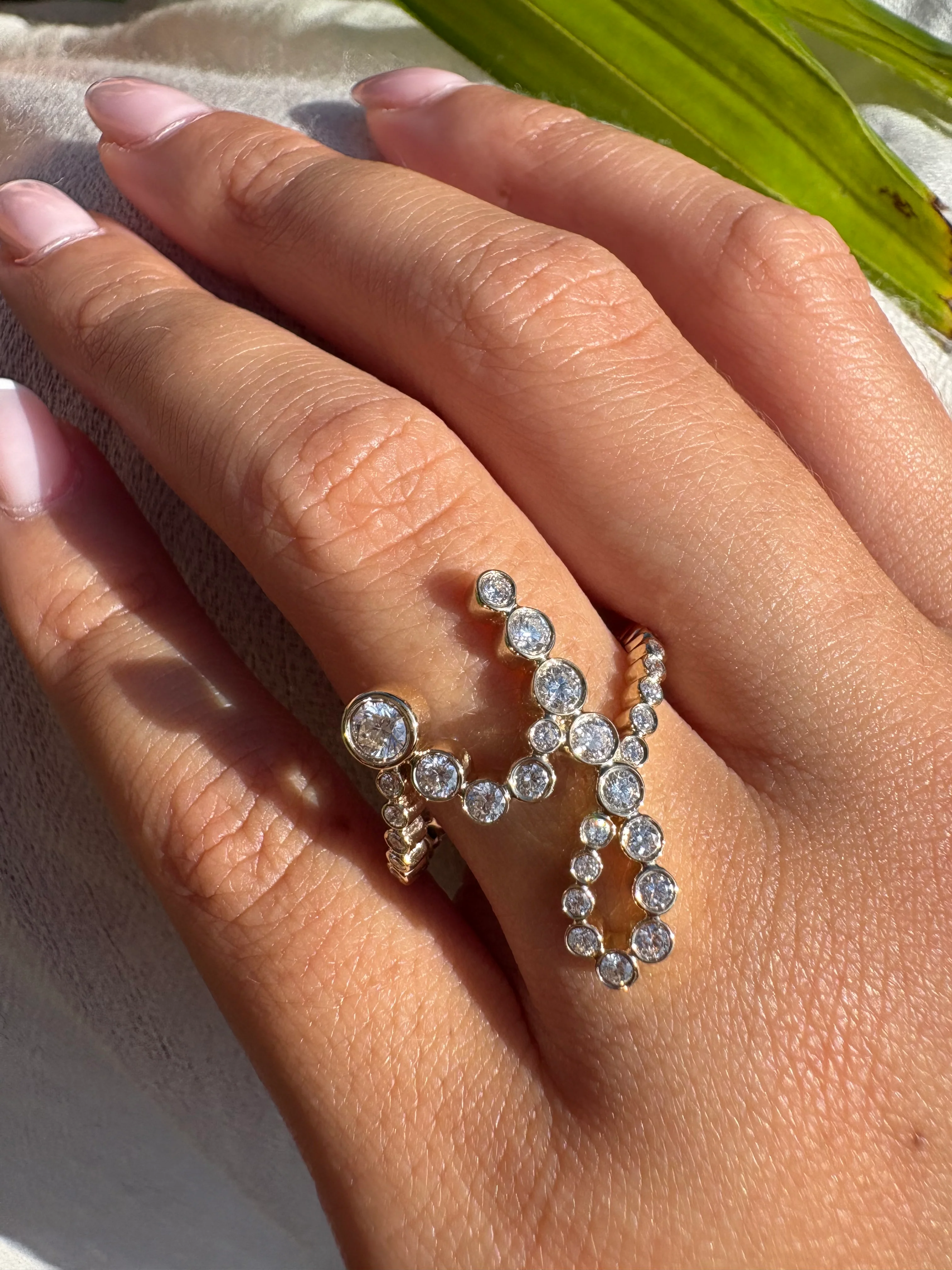 Bubble Diamond Initial Ring - Image 30
