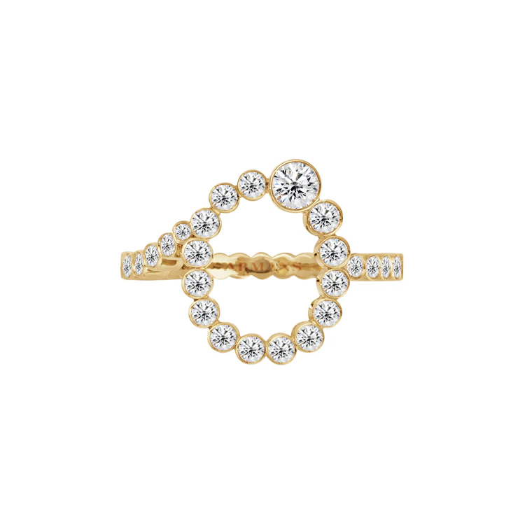 Bubble Lab Grown Diamond Initial Ring - Image 16