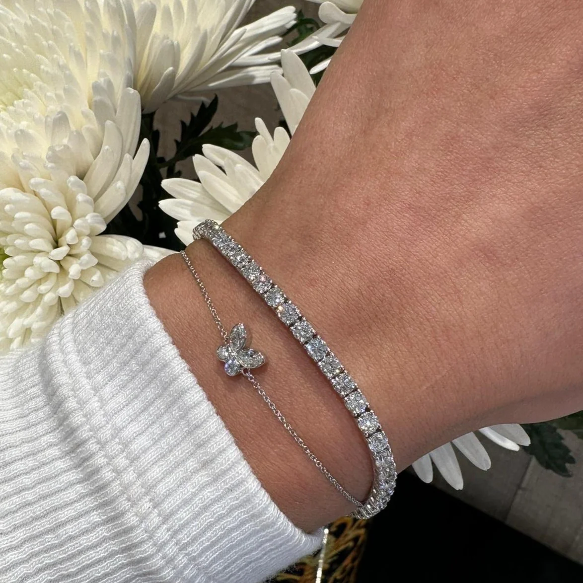 Butterfly Diamond Bracelet - Image 2