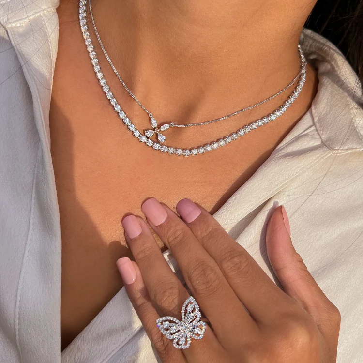 Butterfly Diamond Necklace - Image 2