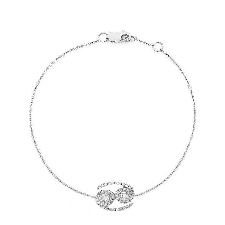 Cancer Diamond Zodiac Bracelet - Image 2