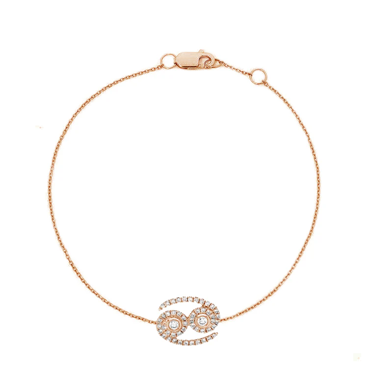 Cancer Diamond Zodiac Bracelet - Image 3