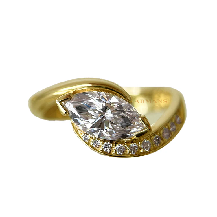 Celestia Marquise Lab Grown Diamond Engagement Ring