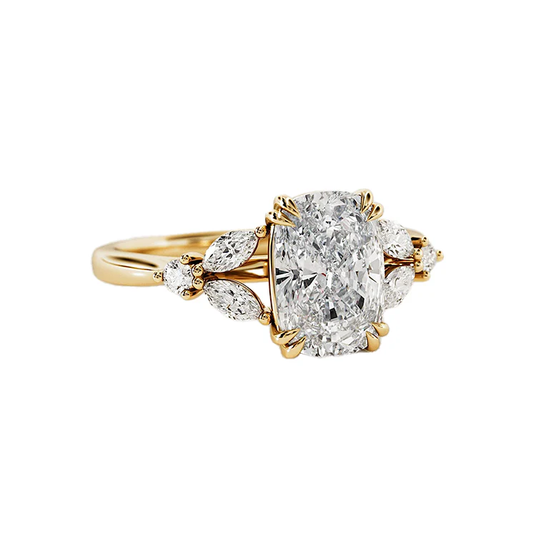 Celestial Cushion Cut Diamond Engagement Ring - Image 2