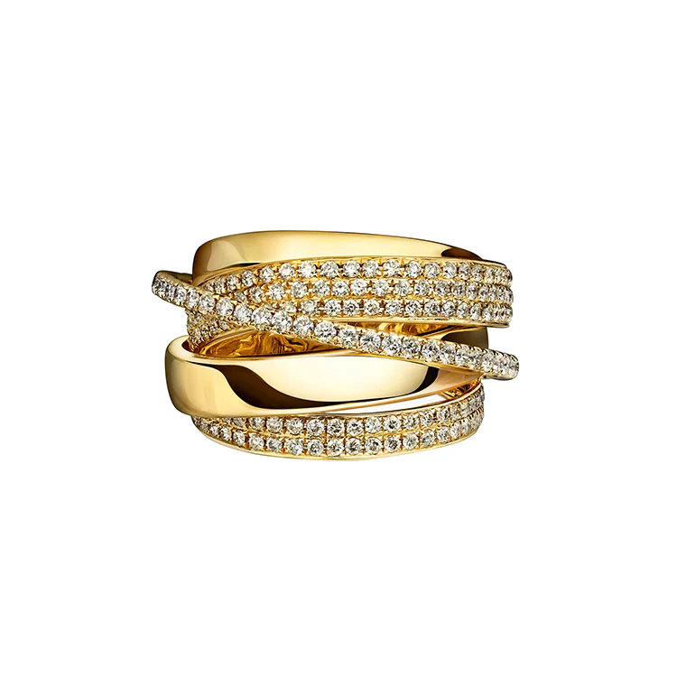 Celestial Golden Orbit Ring