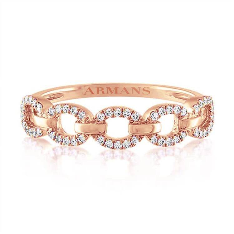 Chain Link Diamond Ring - Image 3