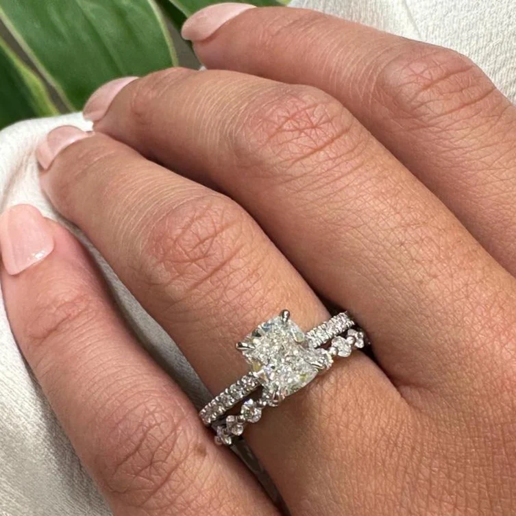 Chloe Cushion Engagement Ring - Image 4