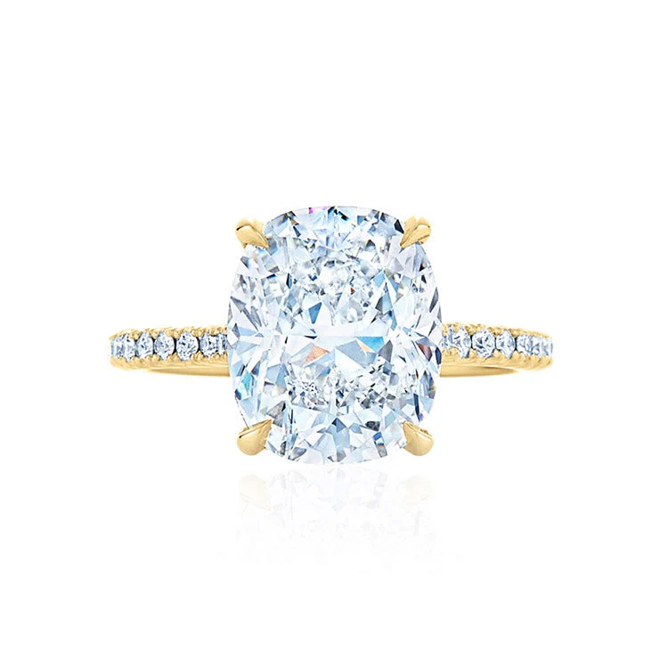 Chloe Cushion Lab Grown Engagement Ring - Image 4