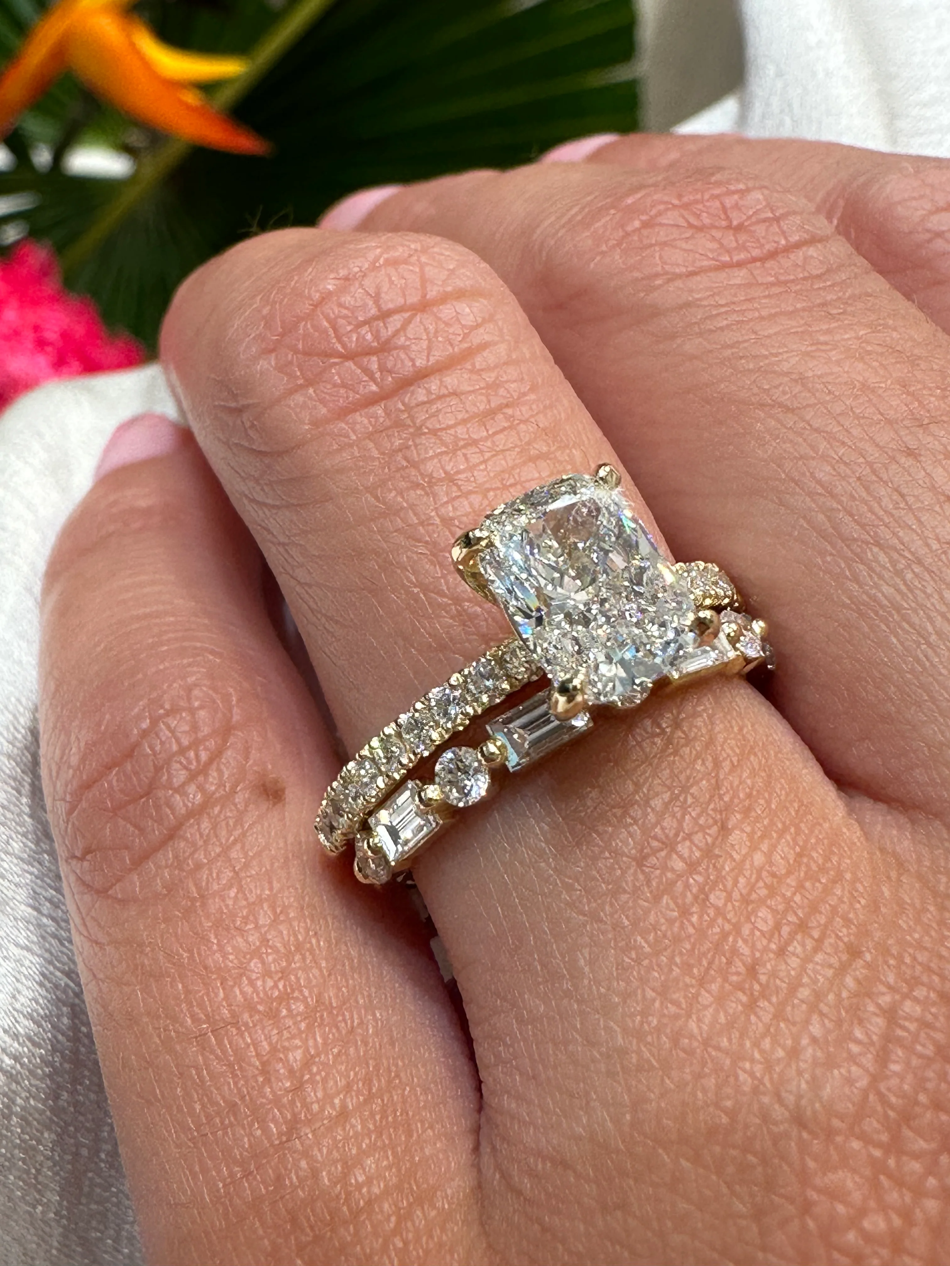 Chloe Cushion Lab Grown Engagement Ring - Image 9