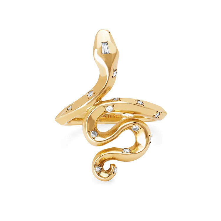 Cleo Snake Diamond Ring