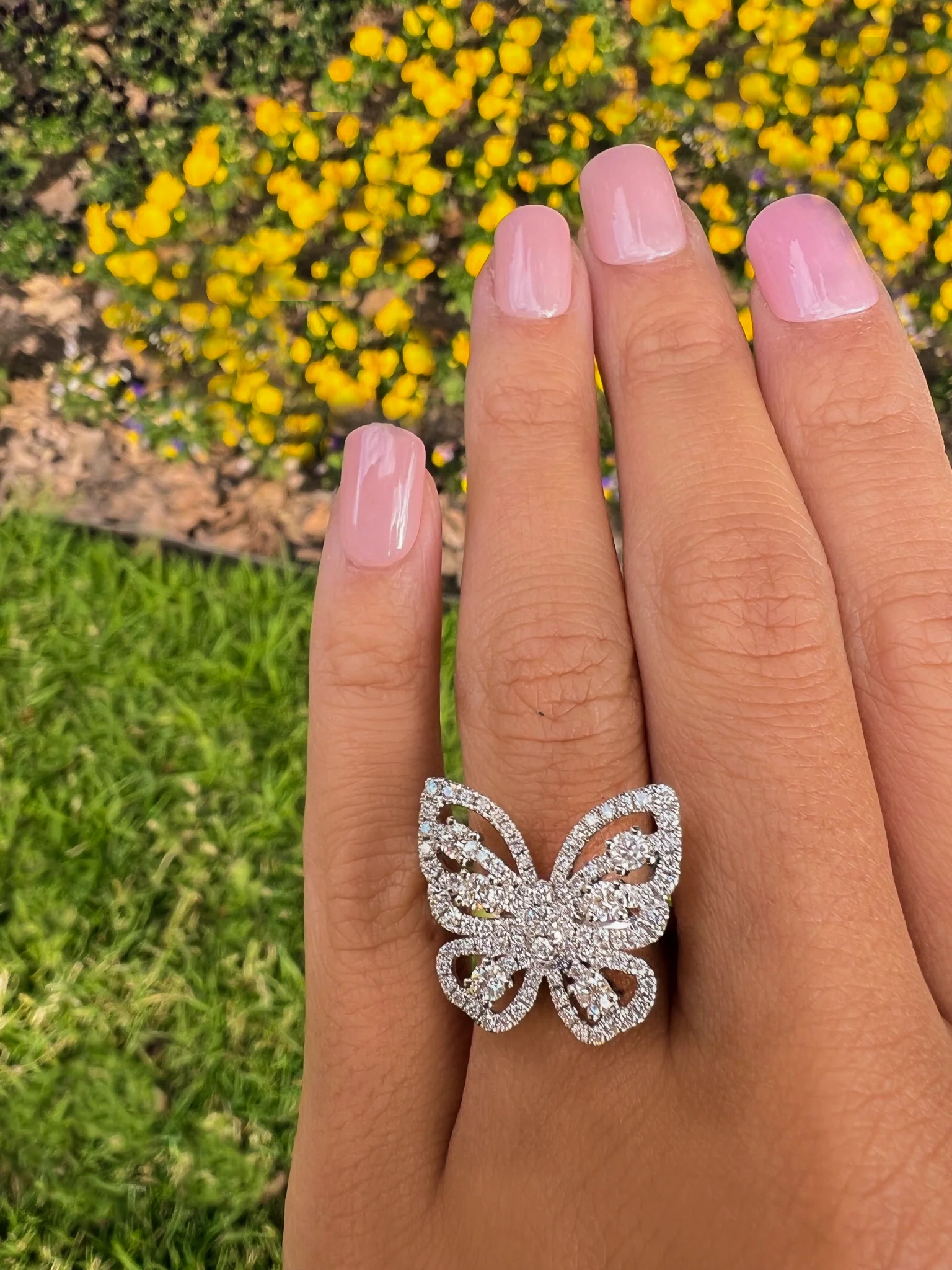 Diamond Butterfly Ring - Image 2