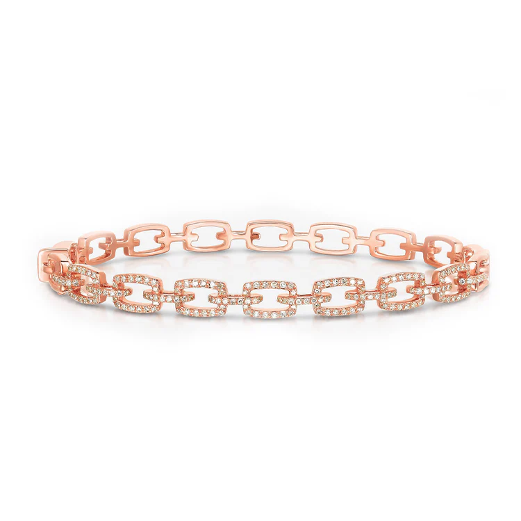 Diamond Chain Link Bracelet - Image 3