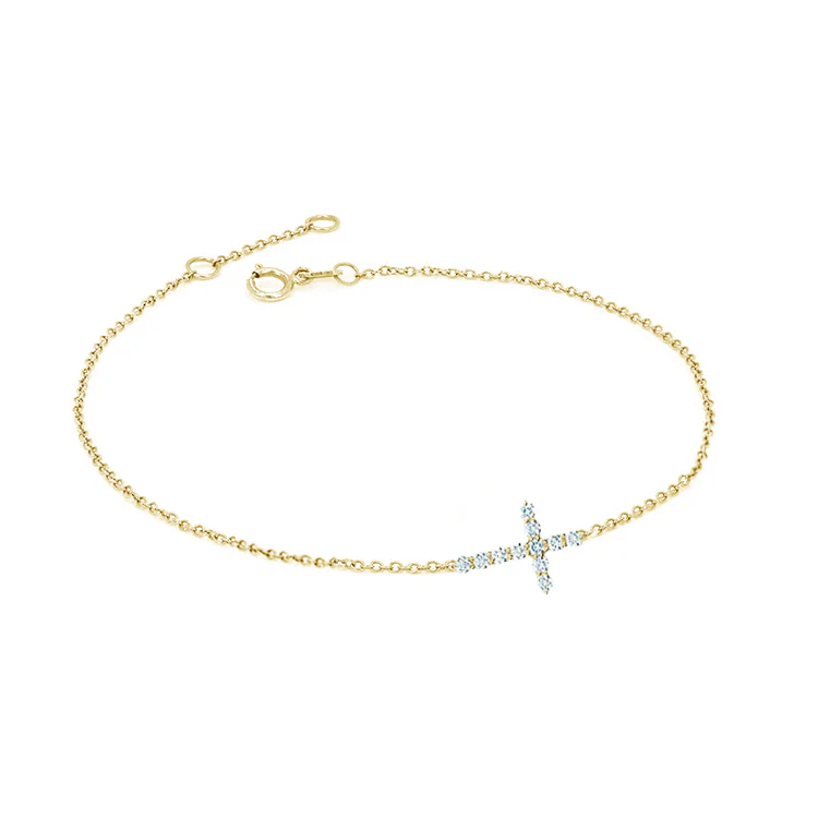 Diamond Cross Bracelet - Image 3