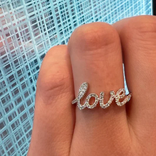 Diamond Eternity Love Ring - Image 2