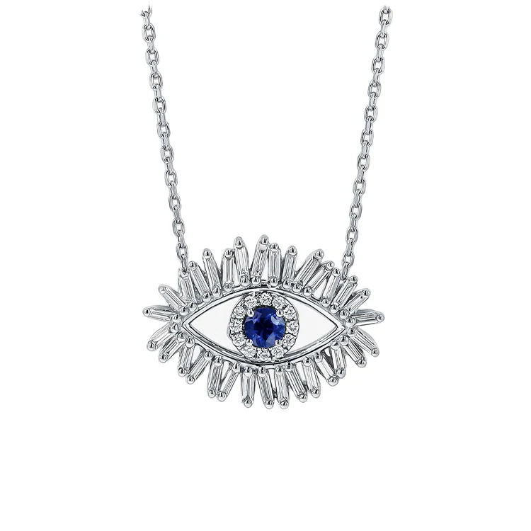 Diamond Evil Eye Necklace