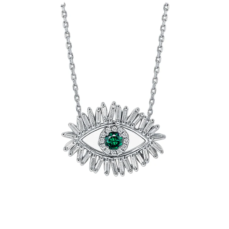 Diamond Evil Eye Necklace - Image 2