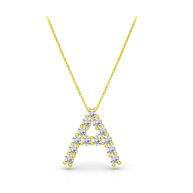 Diamond Initial Pendant - Image 13
