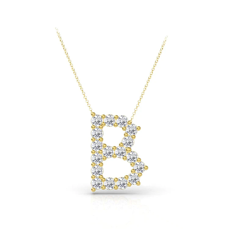 Diamond Initial Pendant - Image 14