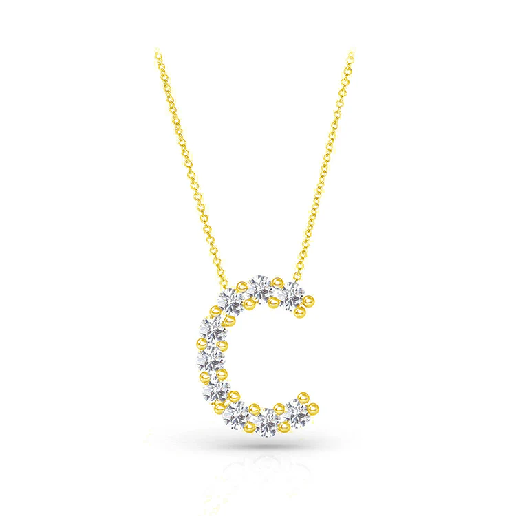 Diamond Initial Pendant - Image 16
