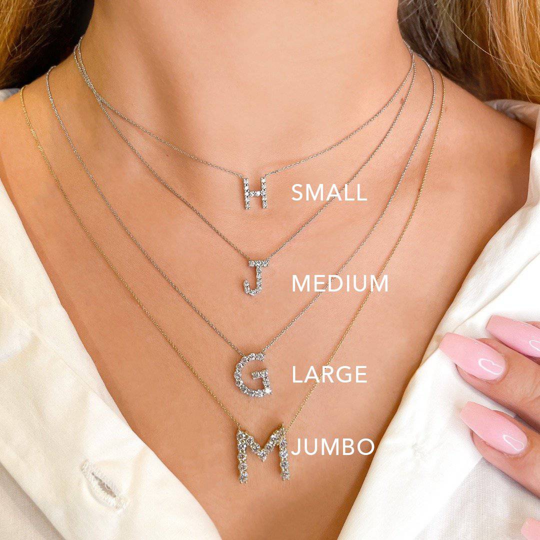 Diamond Initial Pendant - Image 3