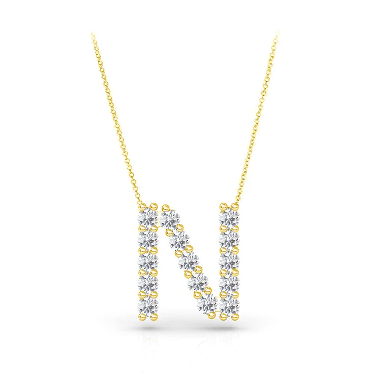 Diamond Initial Pendant - Image 31