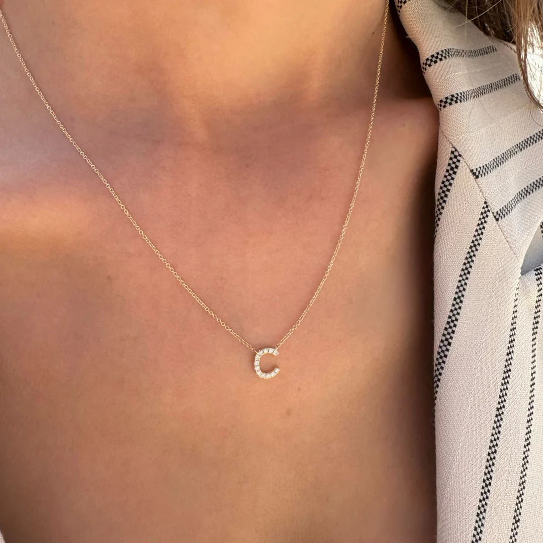 Diamond Initial Pendant - Image 45
