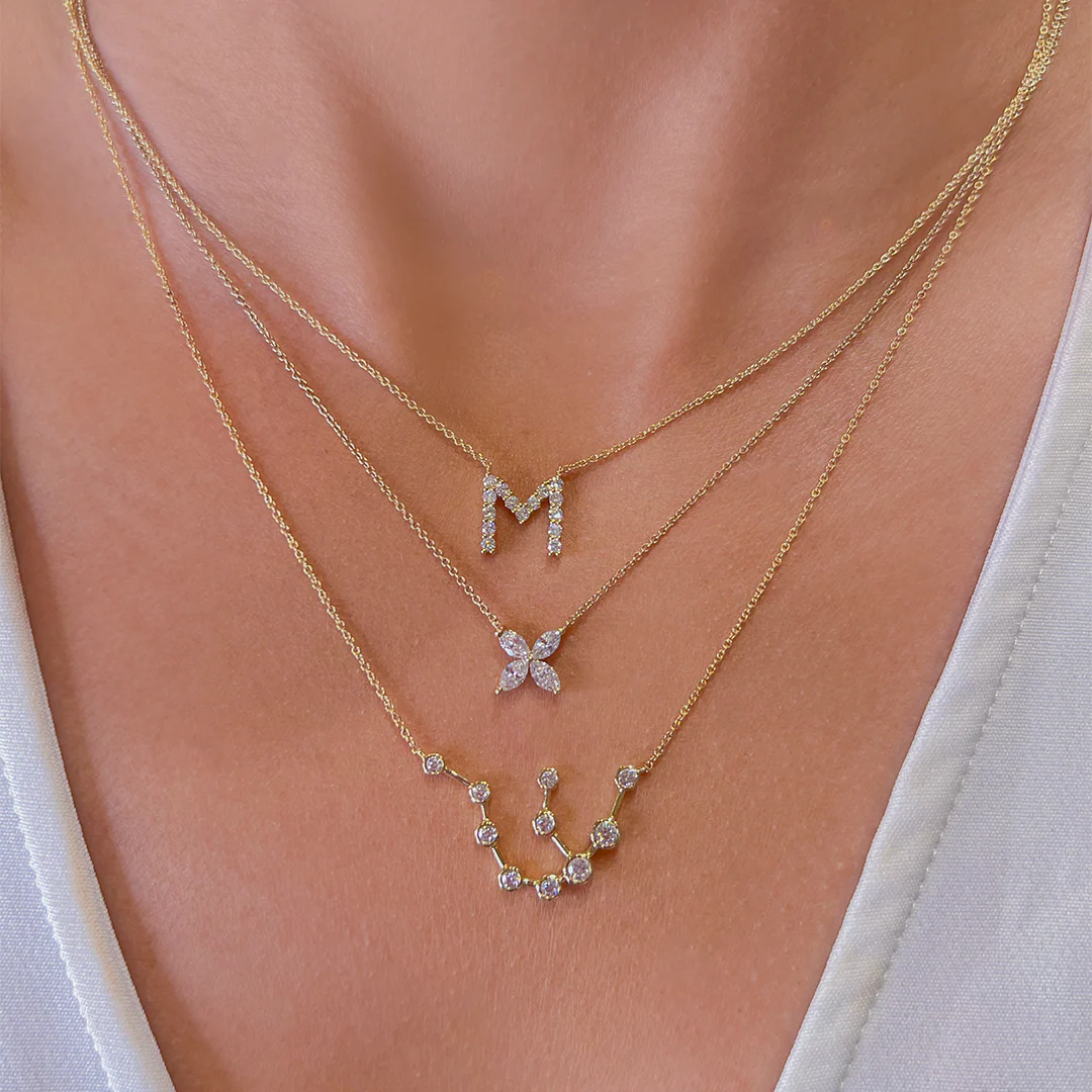 Diamond Initial Pendant - Image 7