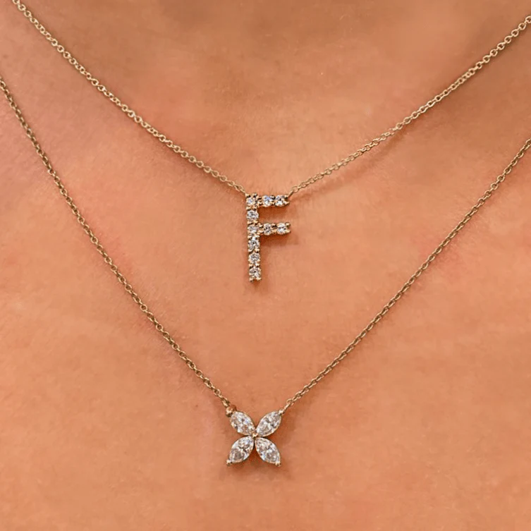 Diamond Initial Pendant - Image 8
