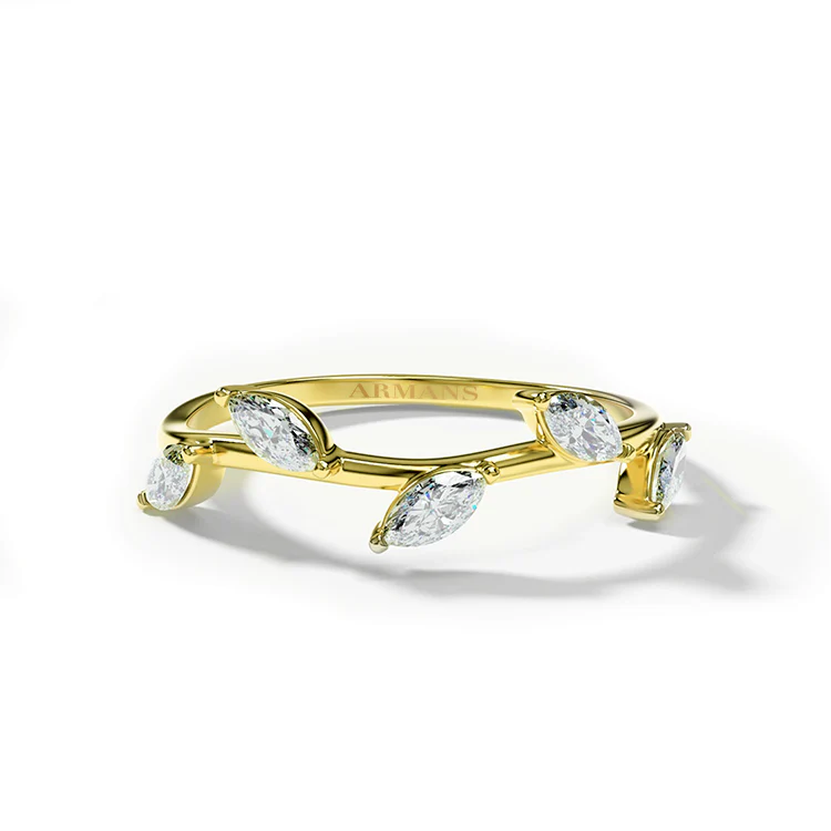 Diamond Leaf Ring - Image 5