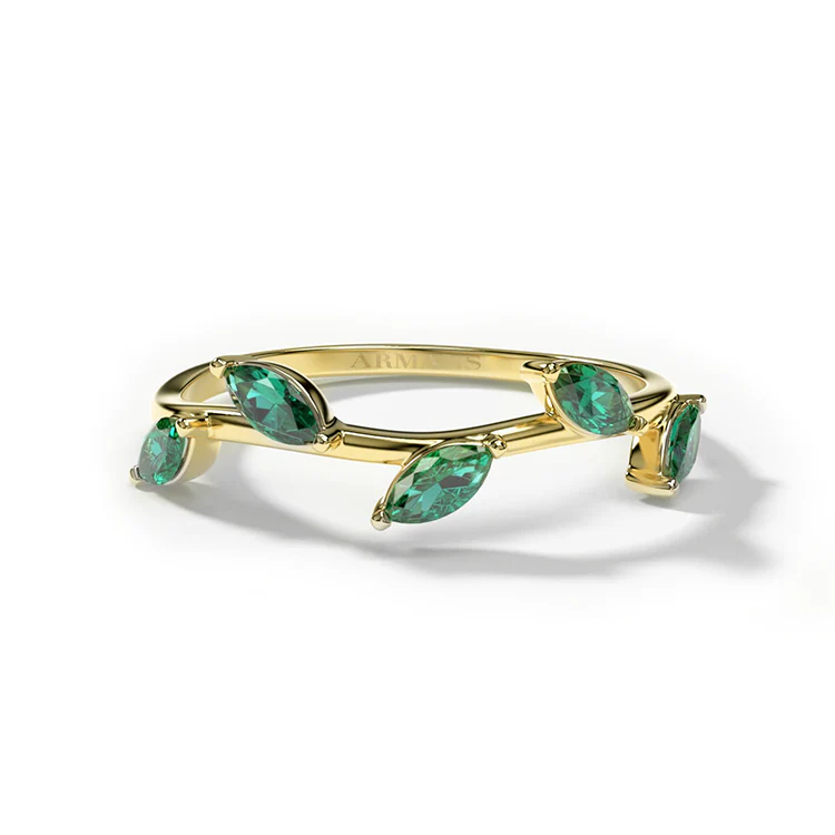 Diamond Leaf Ring - Image 6