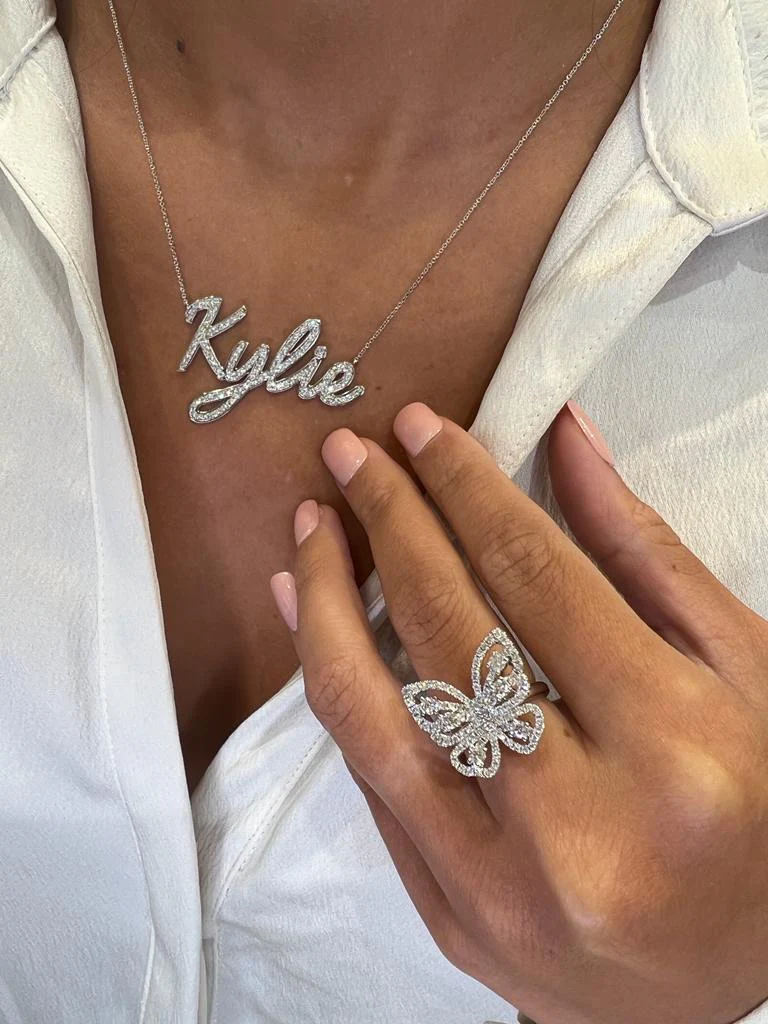 Diamond Name Necklace - Image 13