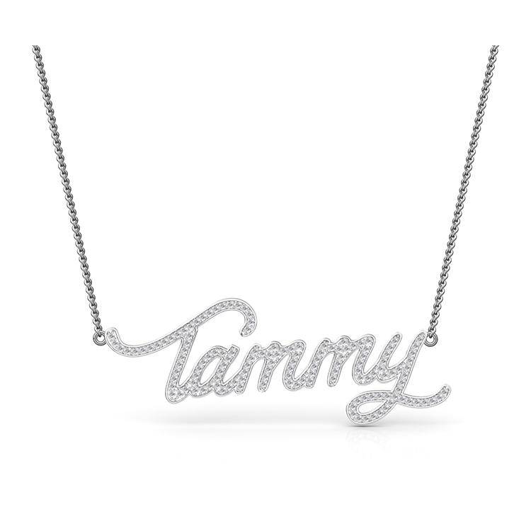 Diamond Name Necklace - Image 3