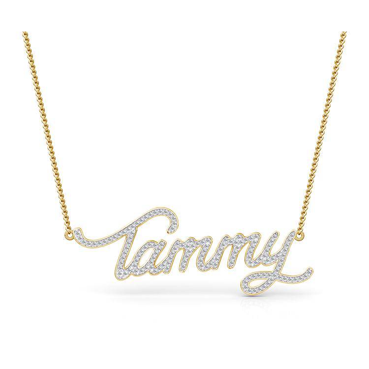 Diamond Name Necklace - Image 4