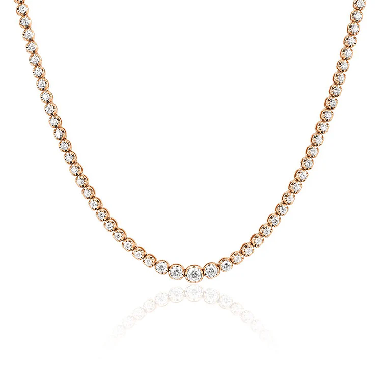 Diamond Tennis Choker Necklace - Image 3